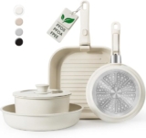 סט סירים ומחבתות קרמי 7 חלקים